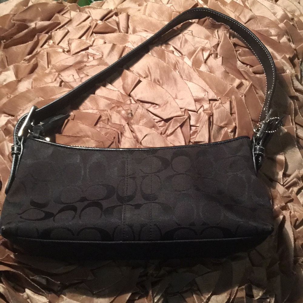 Coach Black Shoulder East West Bag